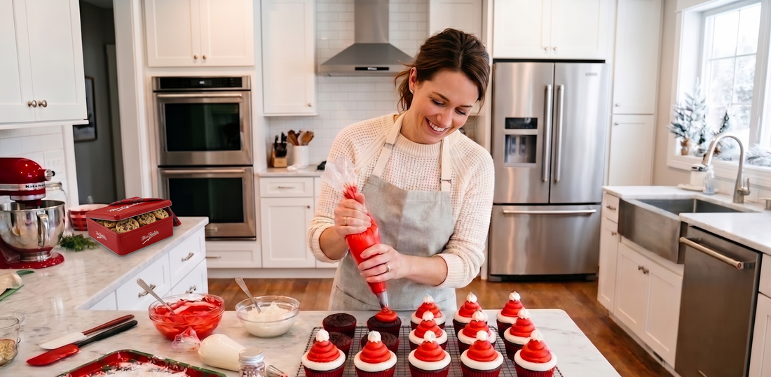 Recipe: Santa Hat Cupcakes