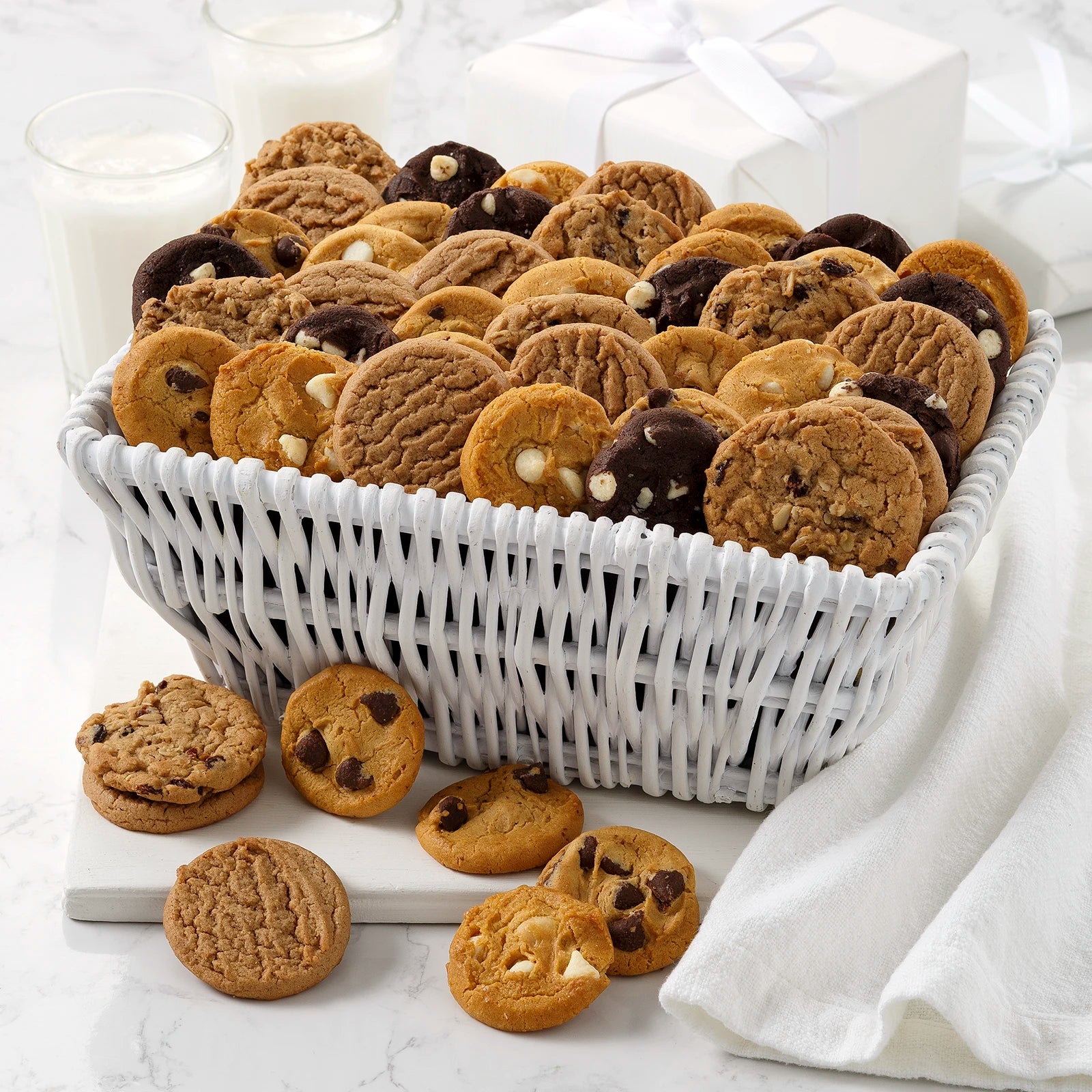 48 Nibblers® Bite-Sized Cookies Basket | Mrs. Fields 48 Nibblers® Bite-Sized Cookies Basket | Mrs. Fields