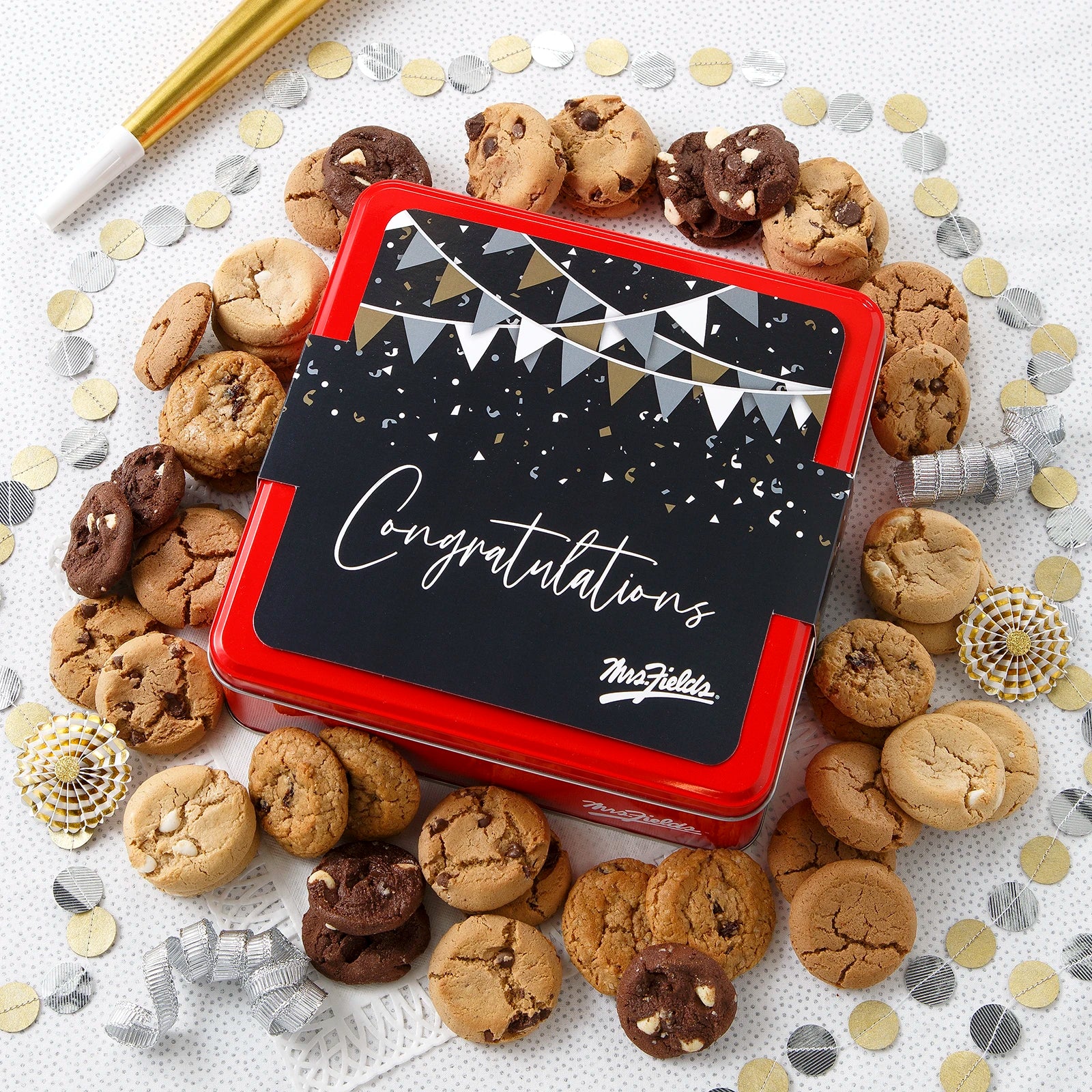 Congratulations 48 Nibblers® Bite-Sized Cookies Signature Tin Congratulations 48 Nibblers® Bite-Sized Cookies Signature Tin