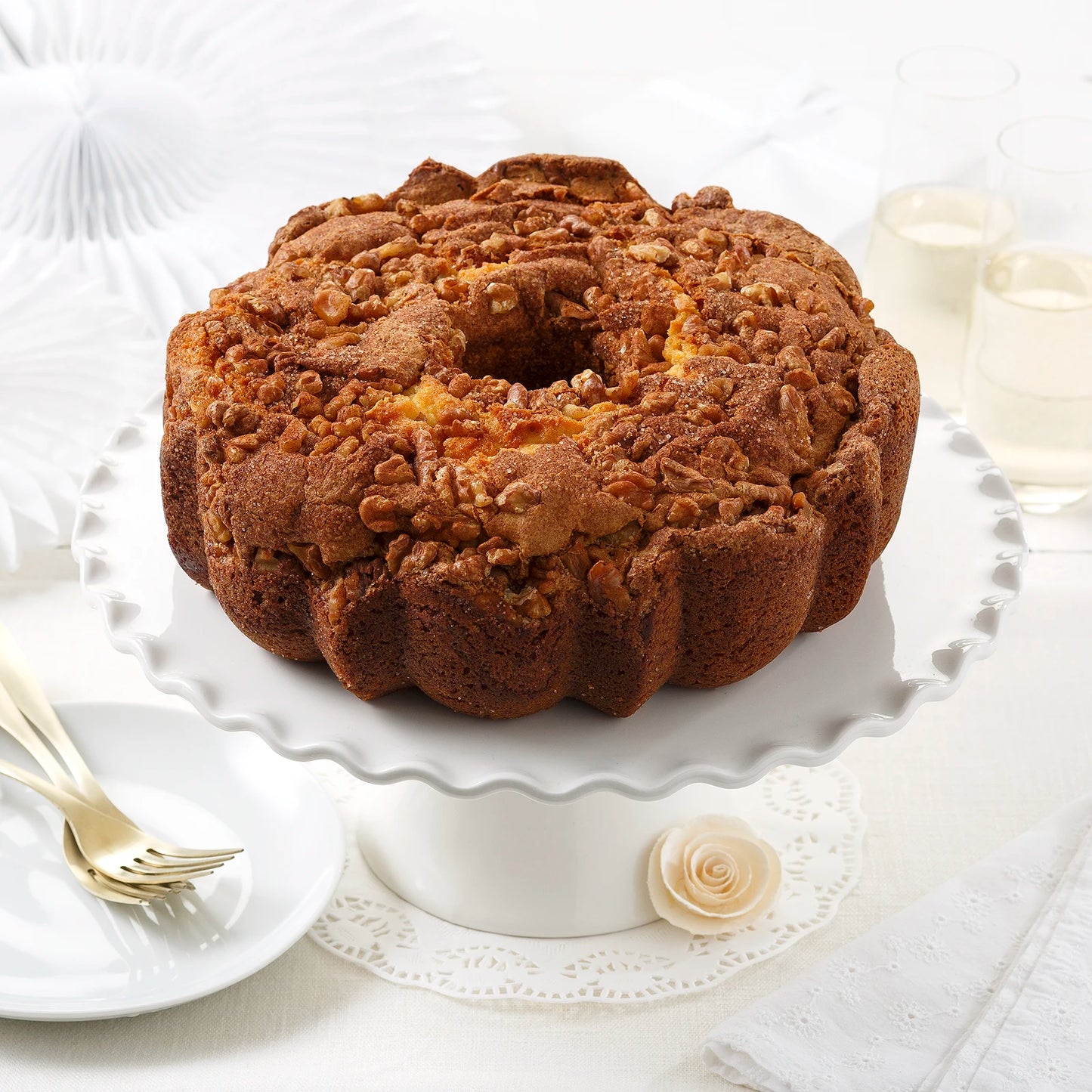Cinnamon Walnut Coffee Cake
