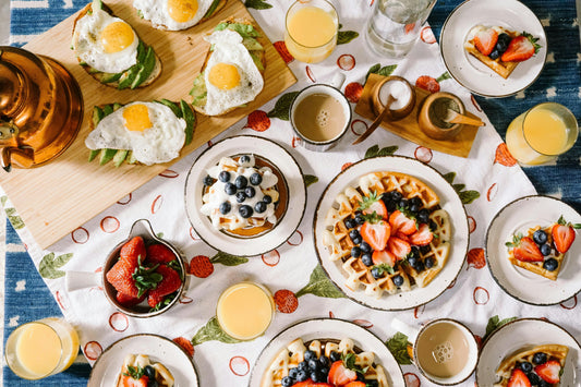  Full spread of brunch party food ideas