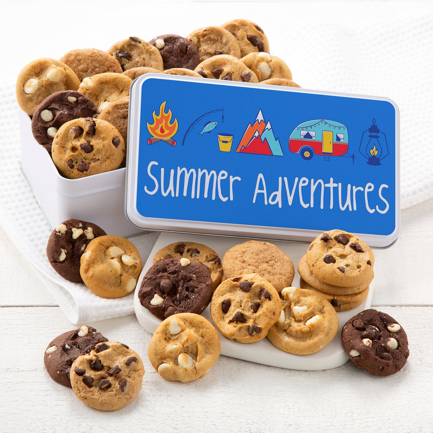 Summer Adventures Cookie Tin