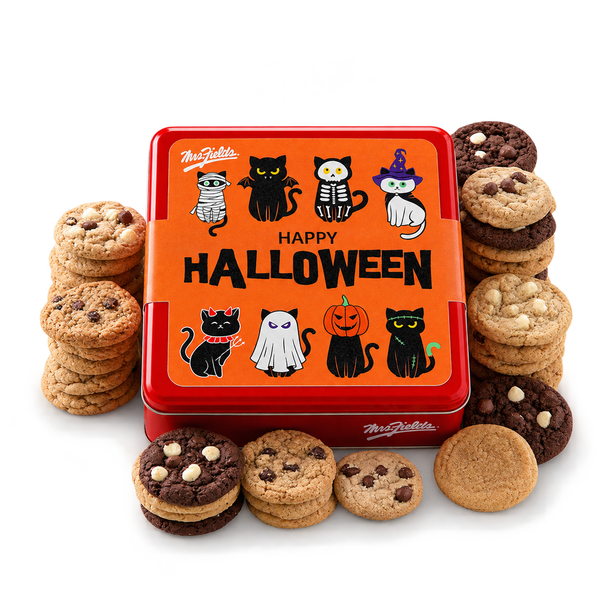 Halloween Nibblers® Bite-Sized Cookies Tin - 48 Count