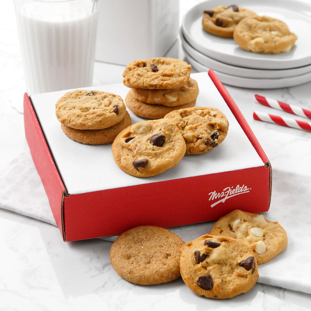 Sampler 12 Nibblers Bite Sized Cookies Box | Mrs. Fields