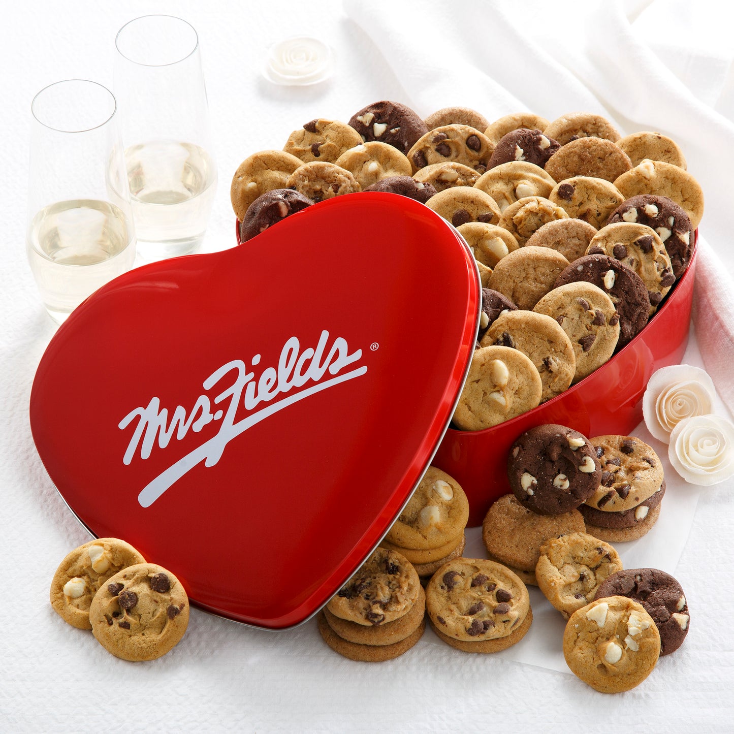 48 Nibblers® Bite-Sized Cookies Signature Heart Tin