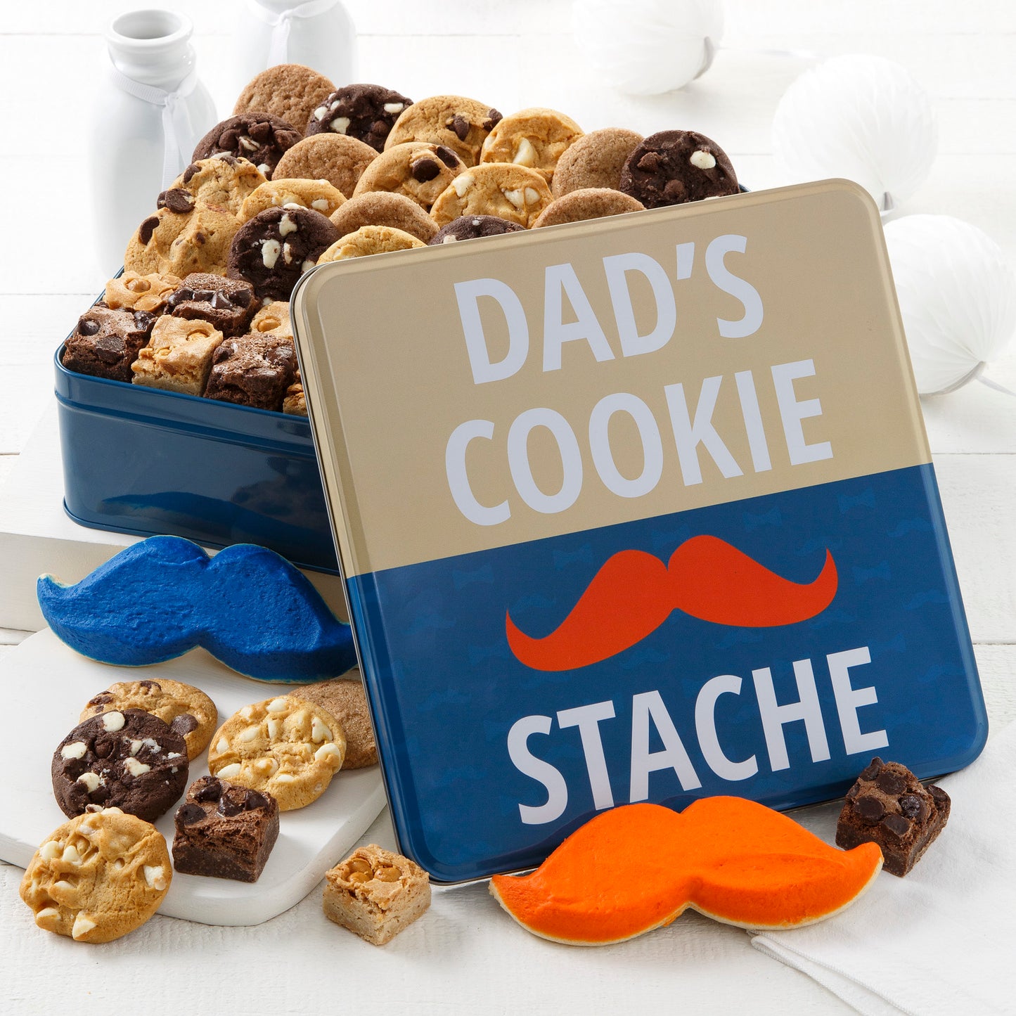 Dad's Cookie Stache Combo Tin
