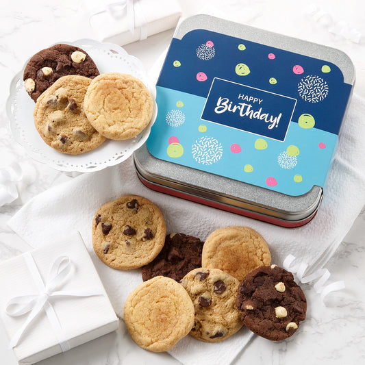 Birthday Sampler Nibblers® Bite-Sized Cookies Tin - 12 Count
