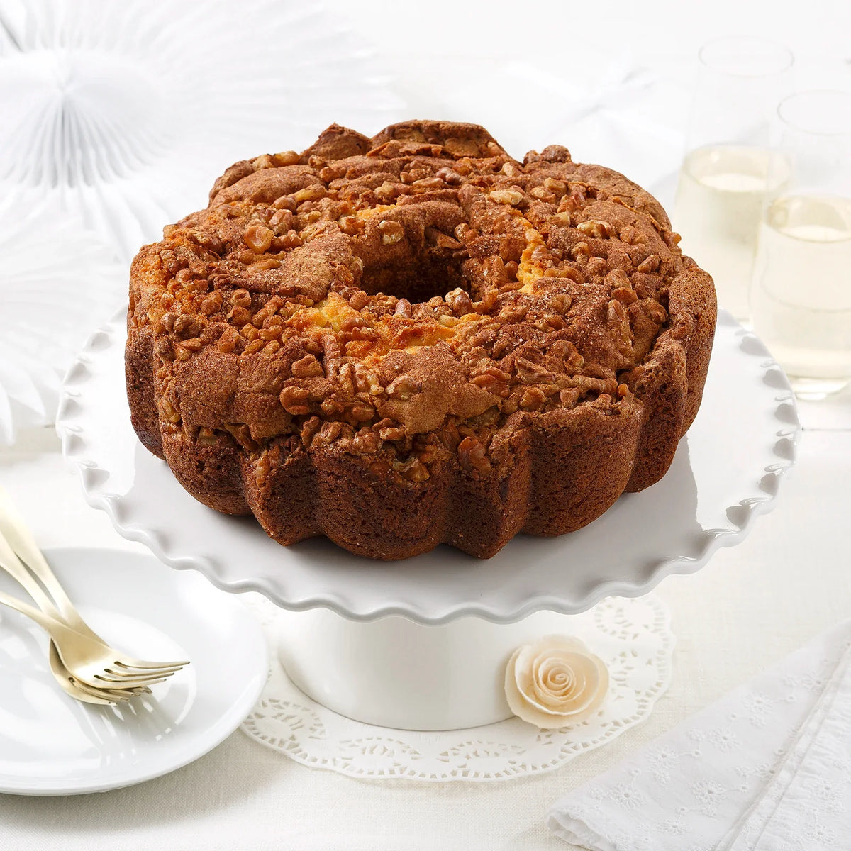 Cinnamon Walnut Coffee Cake