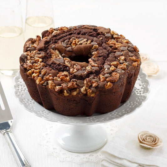 8" Double Chocolate Walnut Coffee Cake