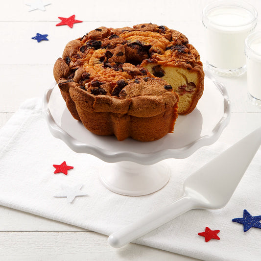 8" Red, White & Blue Coffee Cake