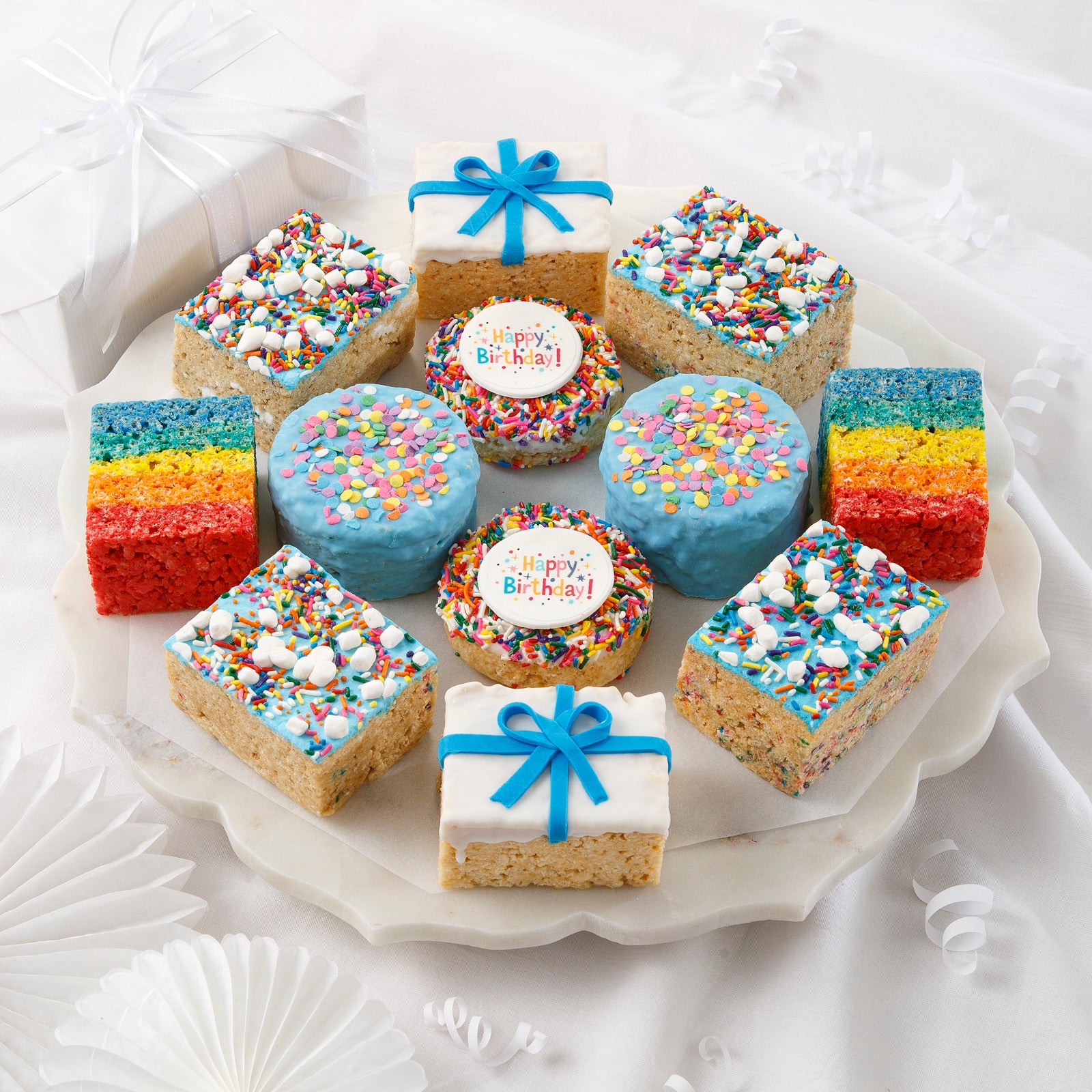 Birthday Party Deluxe Rice Krispie Treats Box – Mrs. Fields