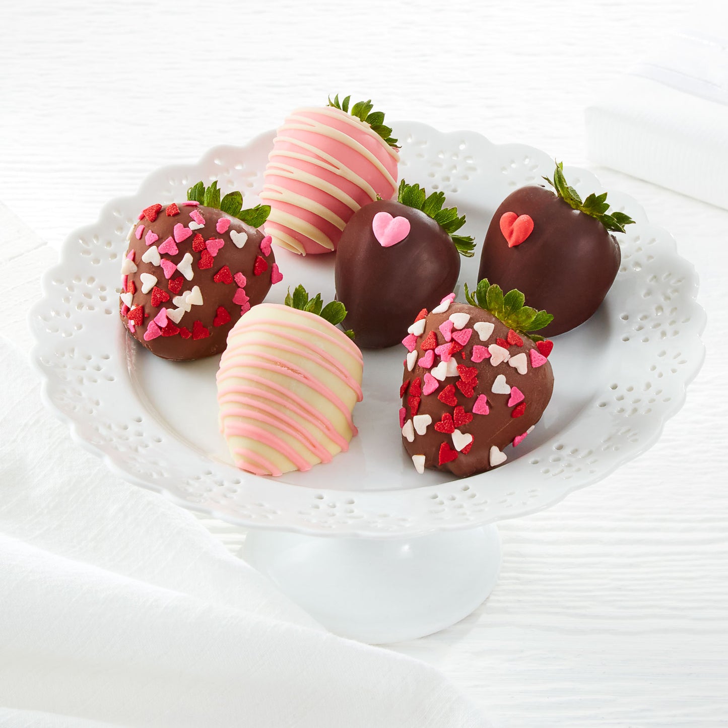 Half Dozen Valentine's Day Belgian Chocolate Strawberries