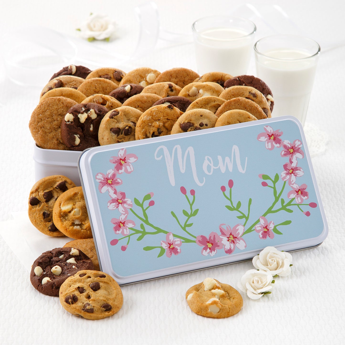 Mother's Day Blooms Cookie Tin