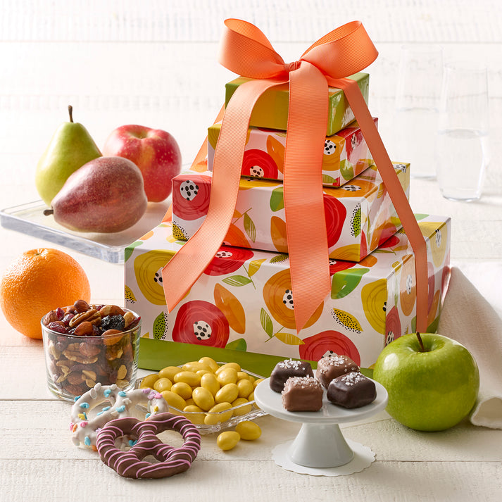 Sweet Sunshine Floral Gift Tower main image 1