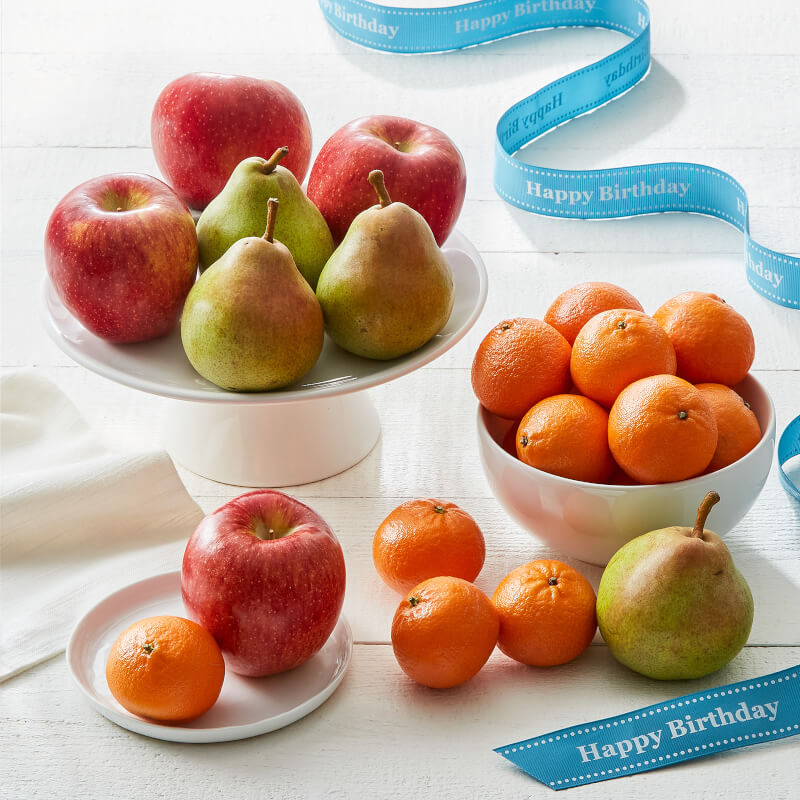 Birthday Fruit Trio Gift Box