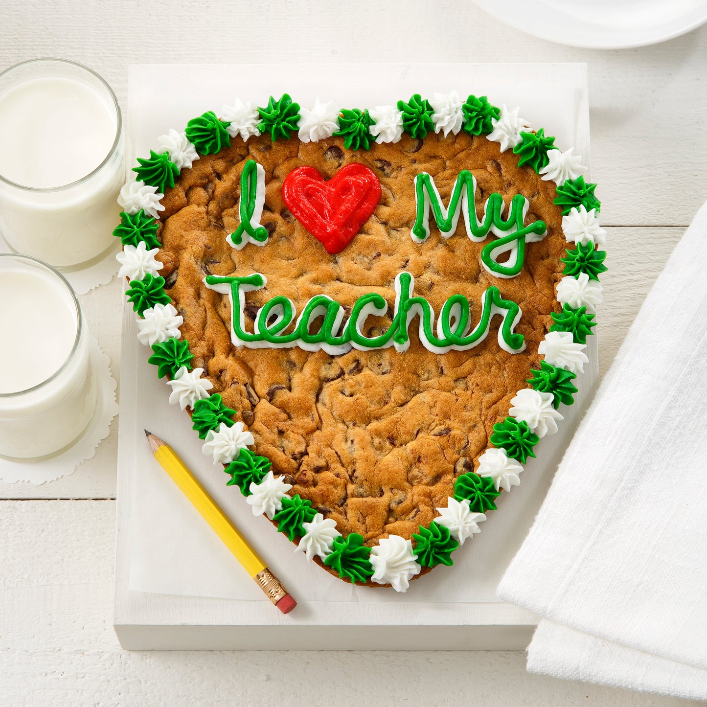 I Love My Teacher Cookie Cake