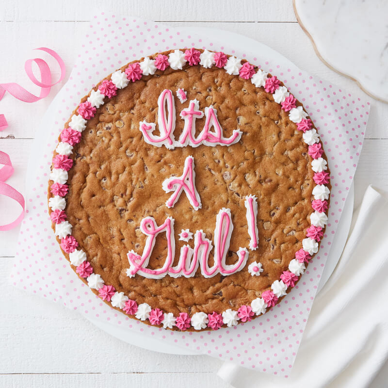 It's A Girl Cookie Cake
